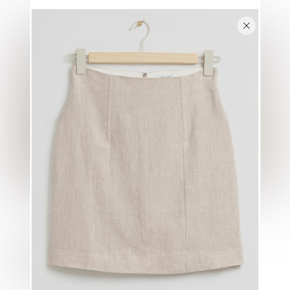 & other stories linen skirt. Size 12. Only worn once